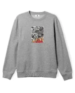 Screw Loose Poetic Collective – Burning Skull Grey Heather