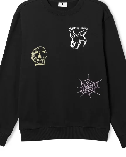 Screw Loose Poetic Collective – Three Crewneck Black Prints (1)