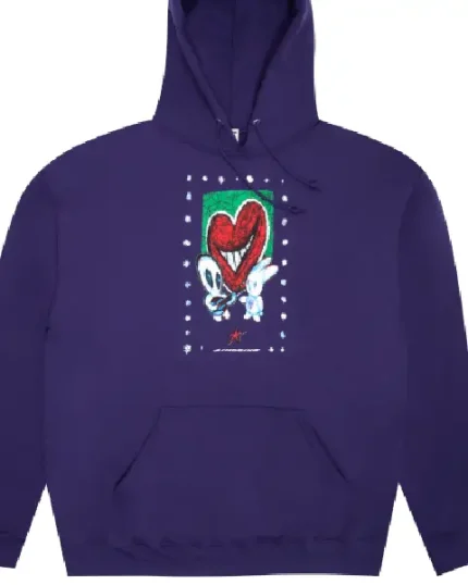 Screwloose Hoodie Limosine – Heart Throbx Dark Purple (1)